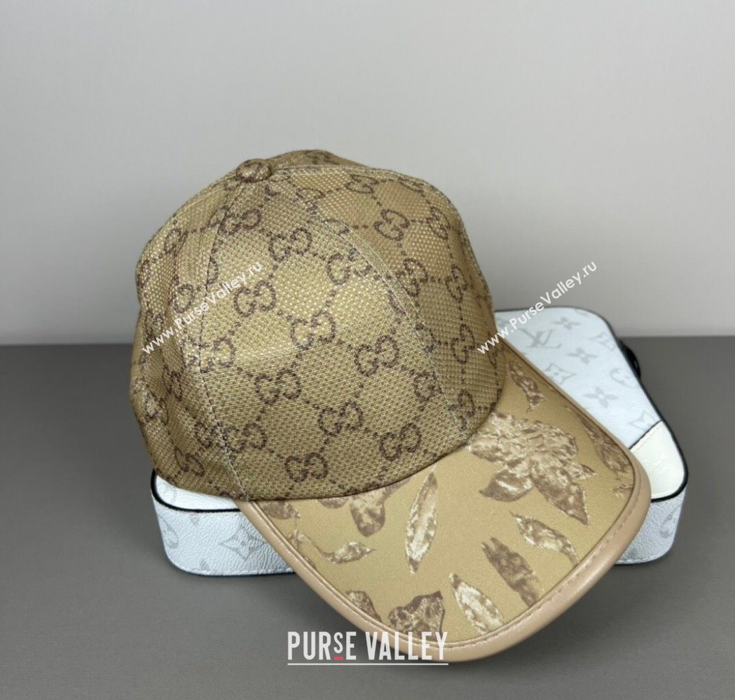 Gucci Shiny Baseball Hat with Print Gold-Tone 2025 0617 (SHI-250617035)