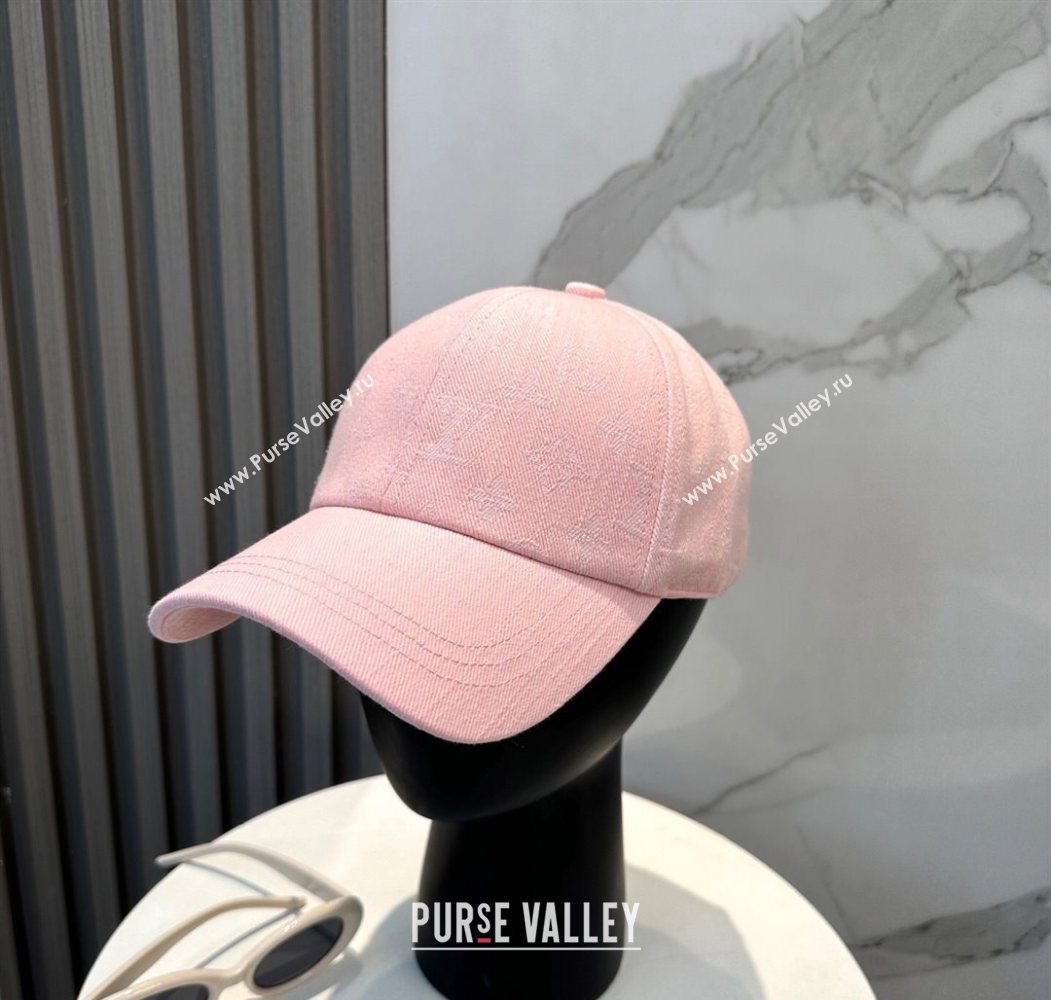Louis Vuitton Denim Baseball Hat Pink 2025 0617 (SHI-250617039)