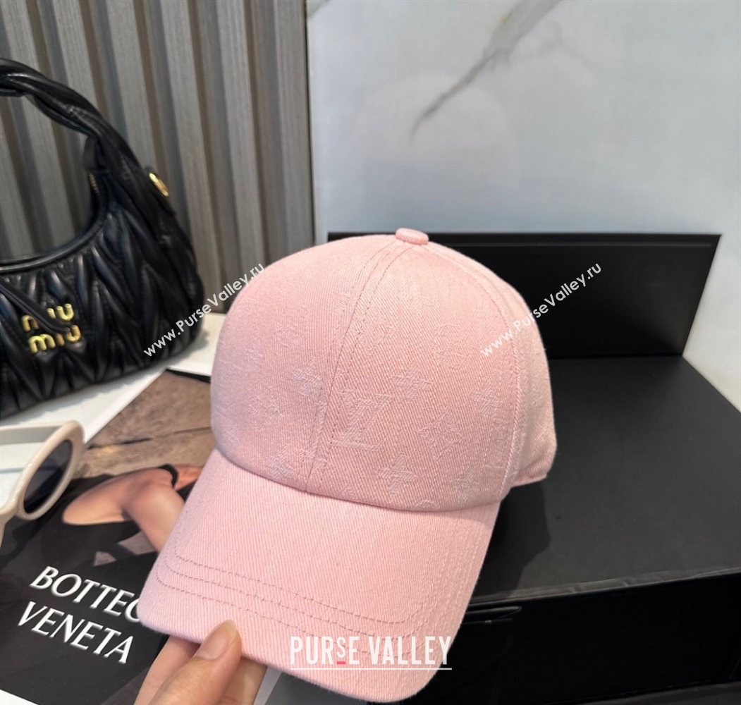 Louis Vuitton Denim Baseball Hat Pink 2025 0617 (SHI-250617039)