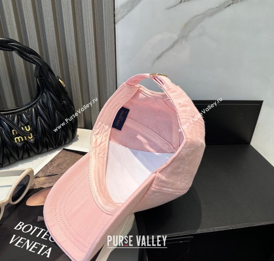 Louis Vuitton Denim Baseball Hat Pink 2025 0617 (SHI-250617039)