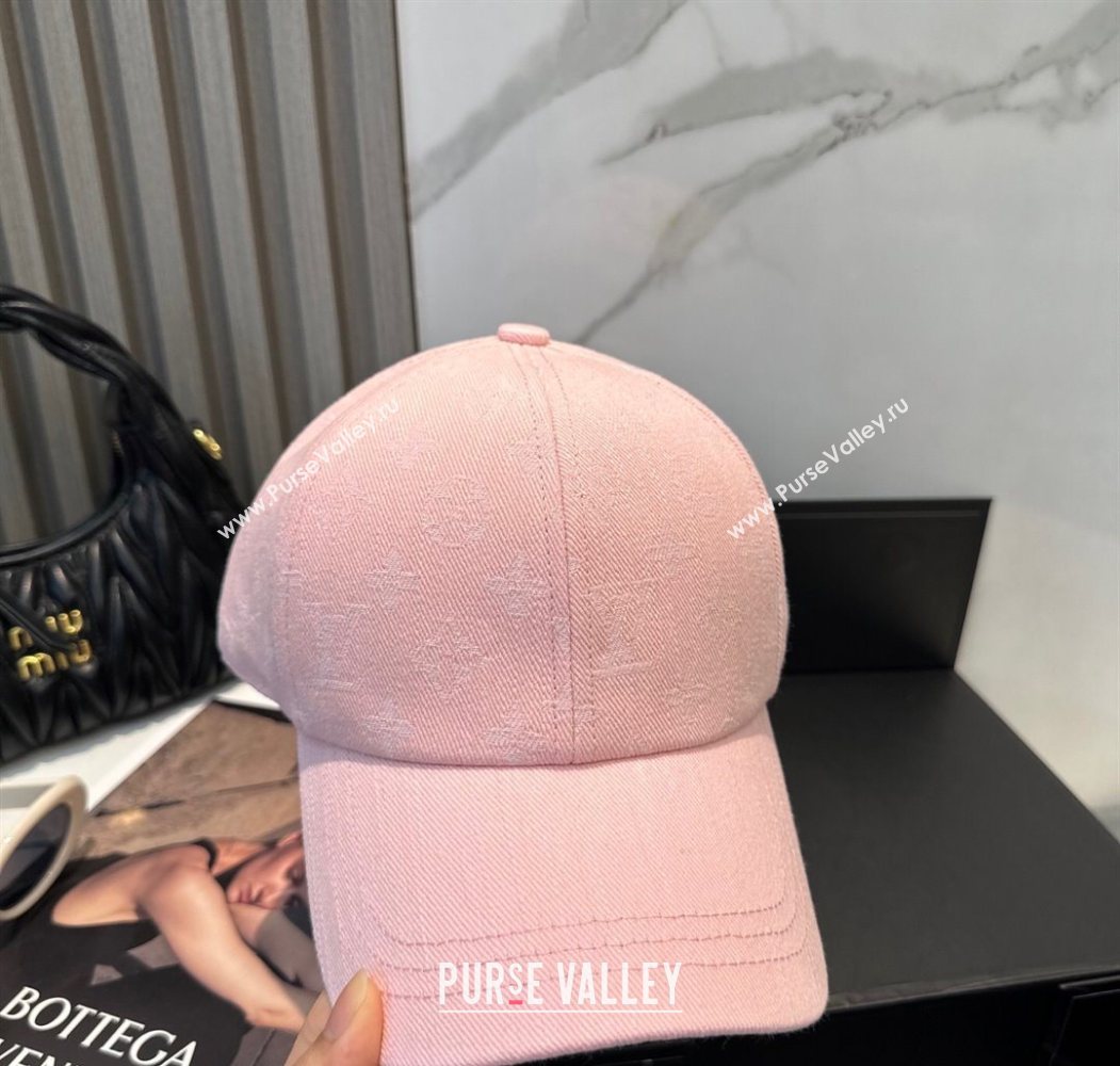 Louis Vuitton Denim Baseball Hat Pink 2025 0617 (SHI-250617039)
