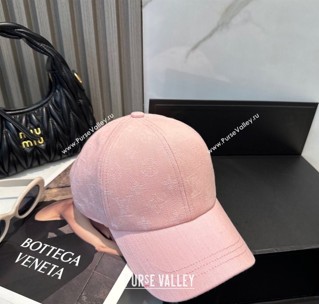 Louis Vuitton Denim Baseball Hat Pink 2025 0617 (SHI-250617039)