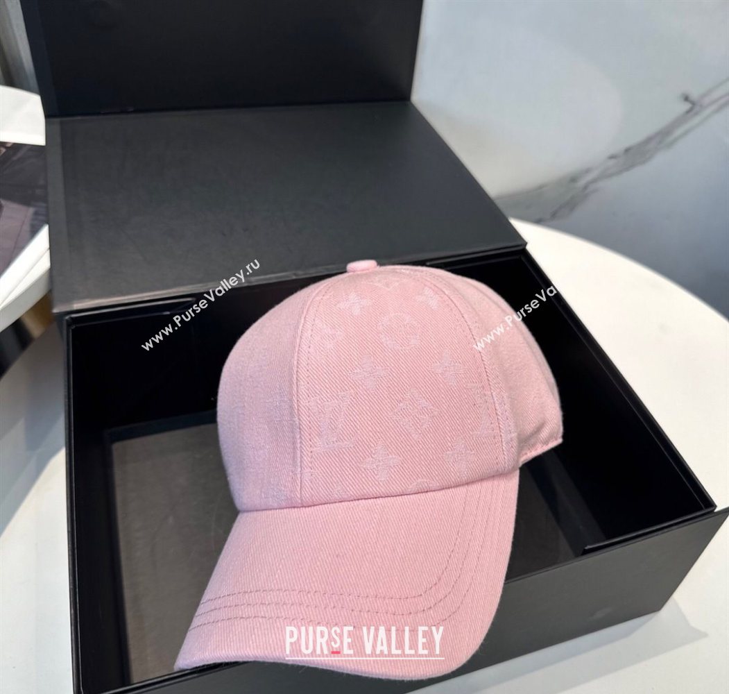 Louis Vuitton Denim Baseball Hat Pink 2025 0617 (SHI-250617039)