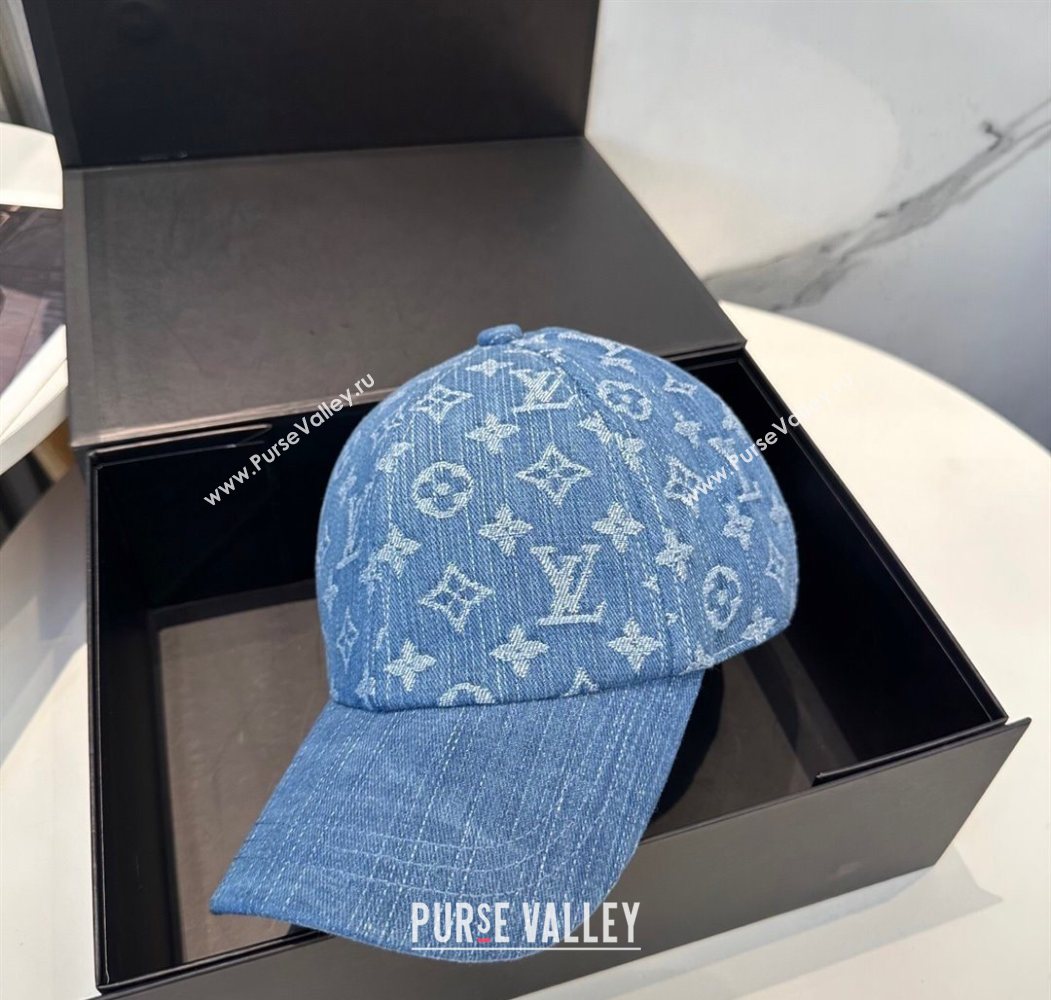 Louis Vuitton Denim Baseball Hat Blue 2025 0617 (SHI-250617040)