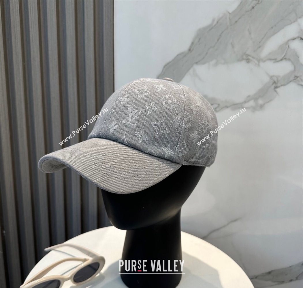 Louis Vuitton Denim Baseball Hat Grey 2025 0617 (SHI-250617041)
