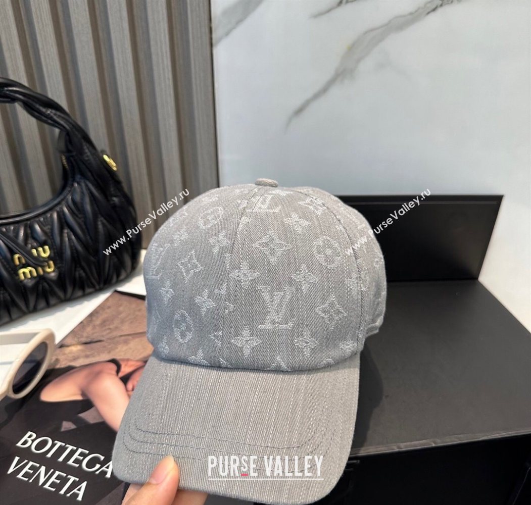 Louis Vuitton Denim Baseball Hat Grey 2025 0617 (SHI-250617041)