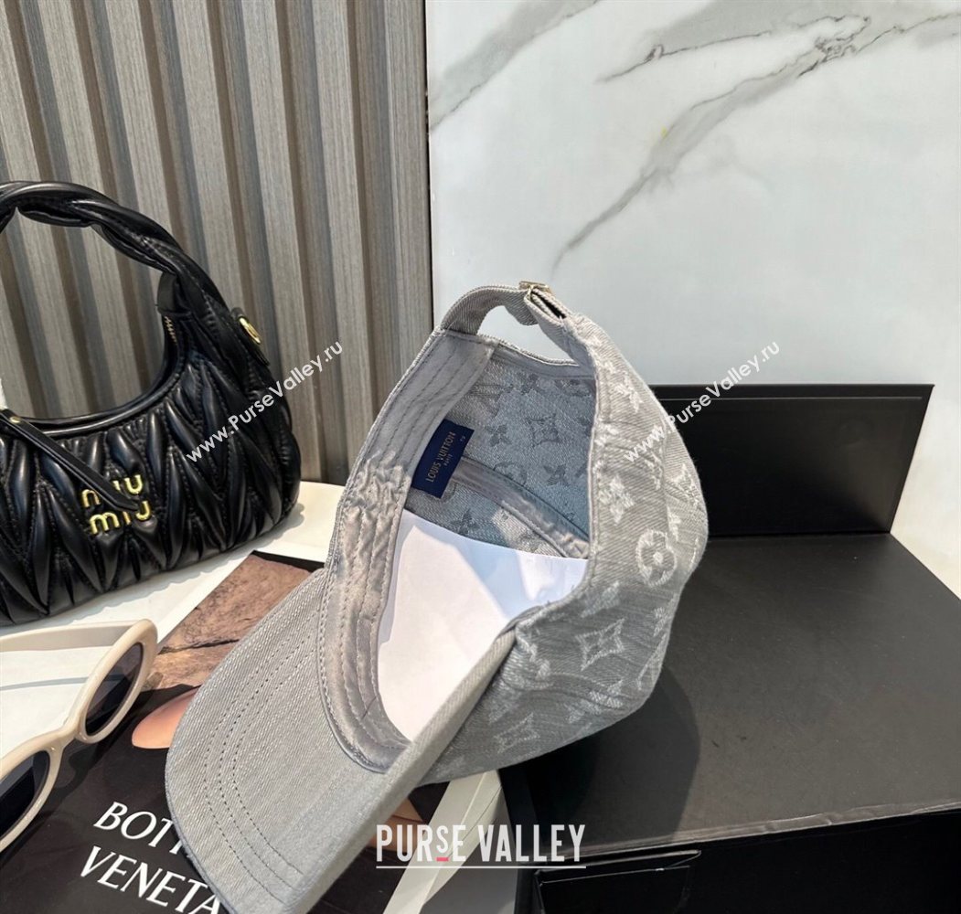Louis Vuitton Denim Baseball Hat Grey 2025 0617 (SHI-250617041)