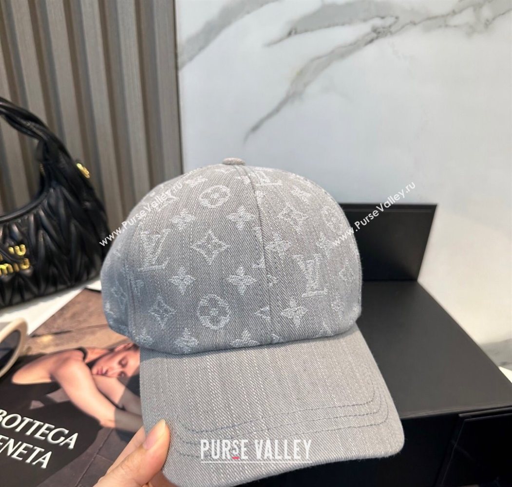 Louis Vuitton Denim Baseball Hat Grey 2025 0617 (SHI-250617041)