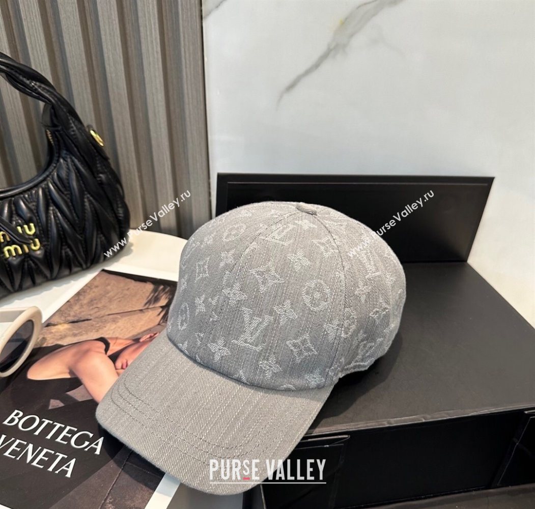 Louis Vuitton Denim Baseball Hat Grey 2025 0617 (SHI-250617041)