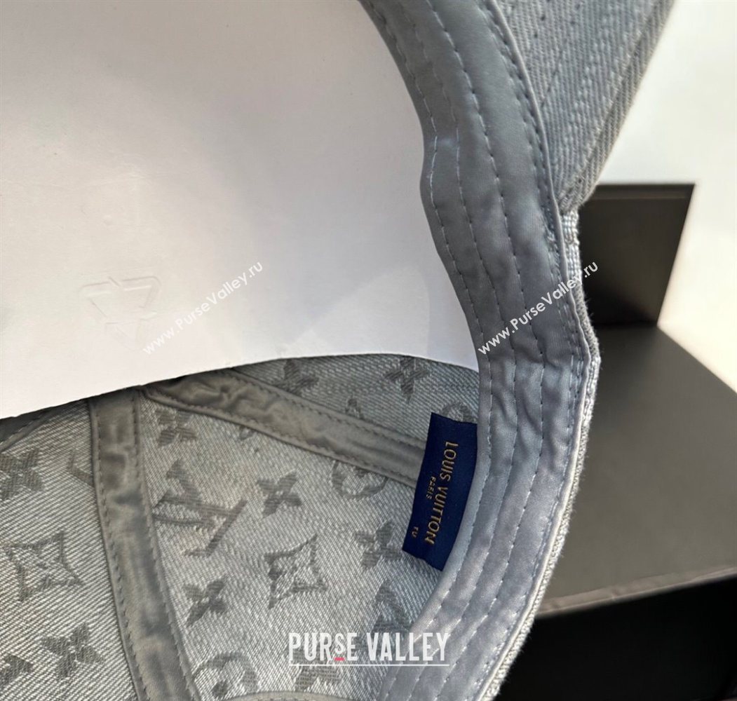 Louis Vuitton Denim Baseball Hat Grey 2025 0617 (SHI-250617041)