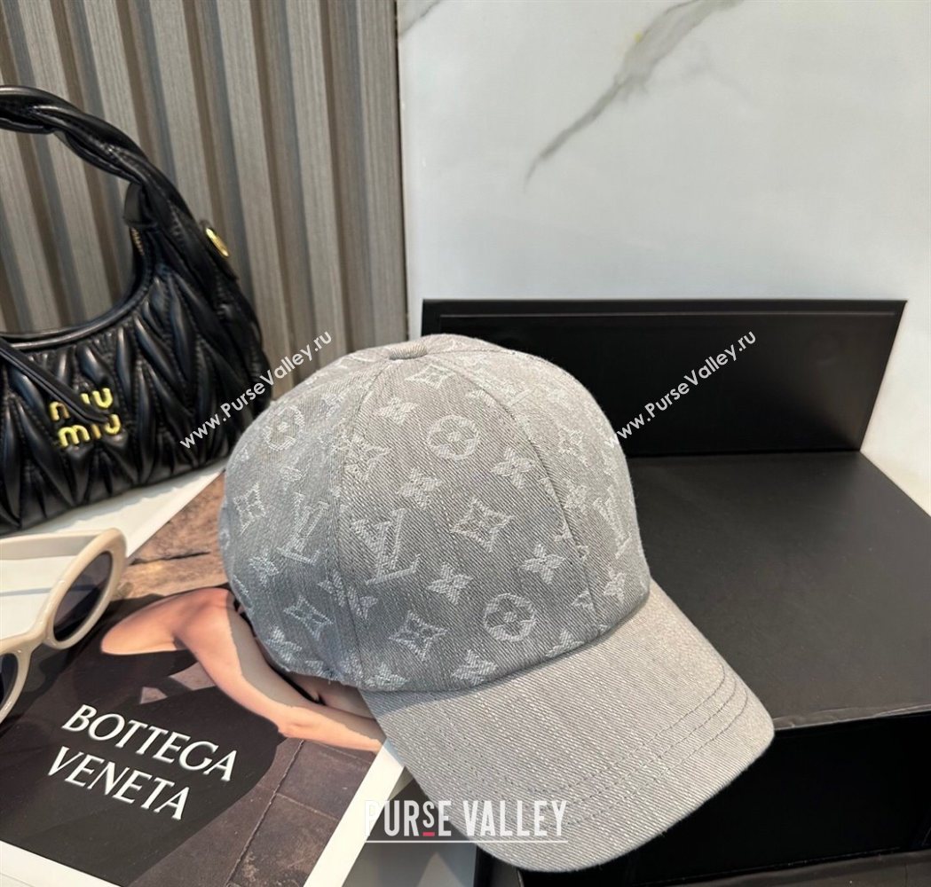 Louis Vuitton Denim Baseball Hat Grey 2025 0617 (SHI-250617041)