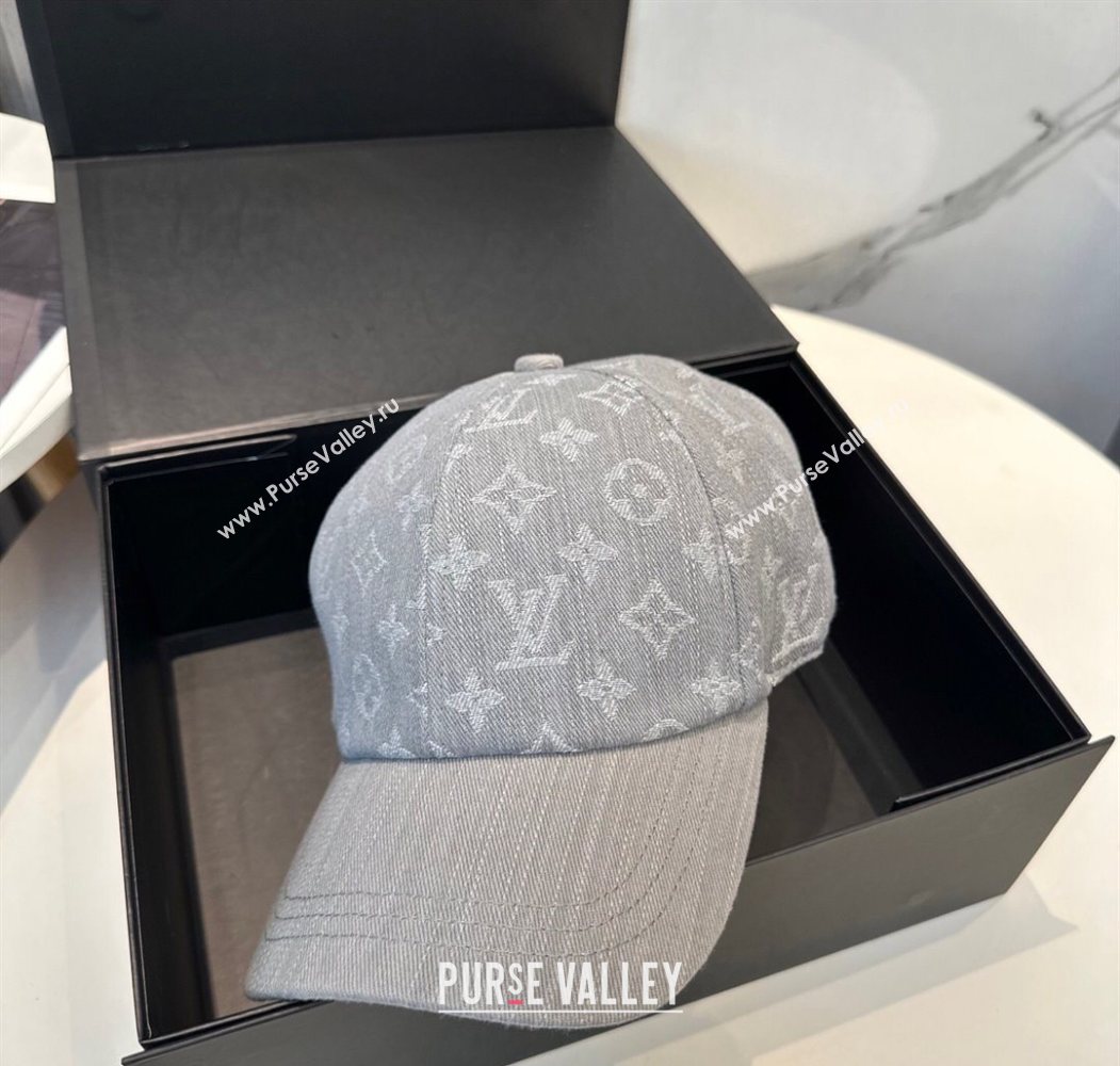 Louis Vuitton Denim Baseball Hat Grey 2025 0617 (SHI-250617041)