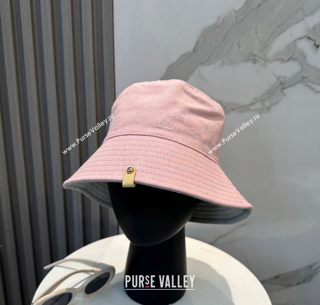 Louis Vuitton Denim Bucket Hat Pink 2025 0617 (SHI-250617042)