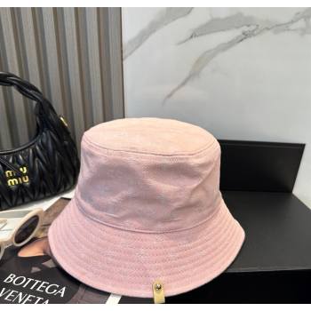 Louis Vuitton Denim Bucket Hat Pink 2025 0617 (SHI-250617042)
