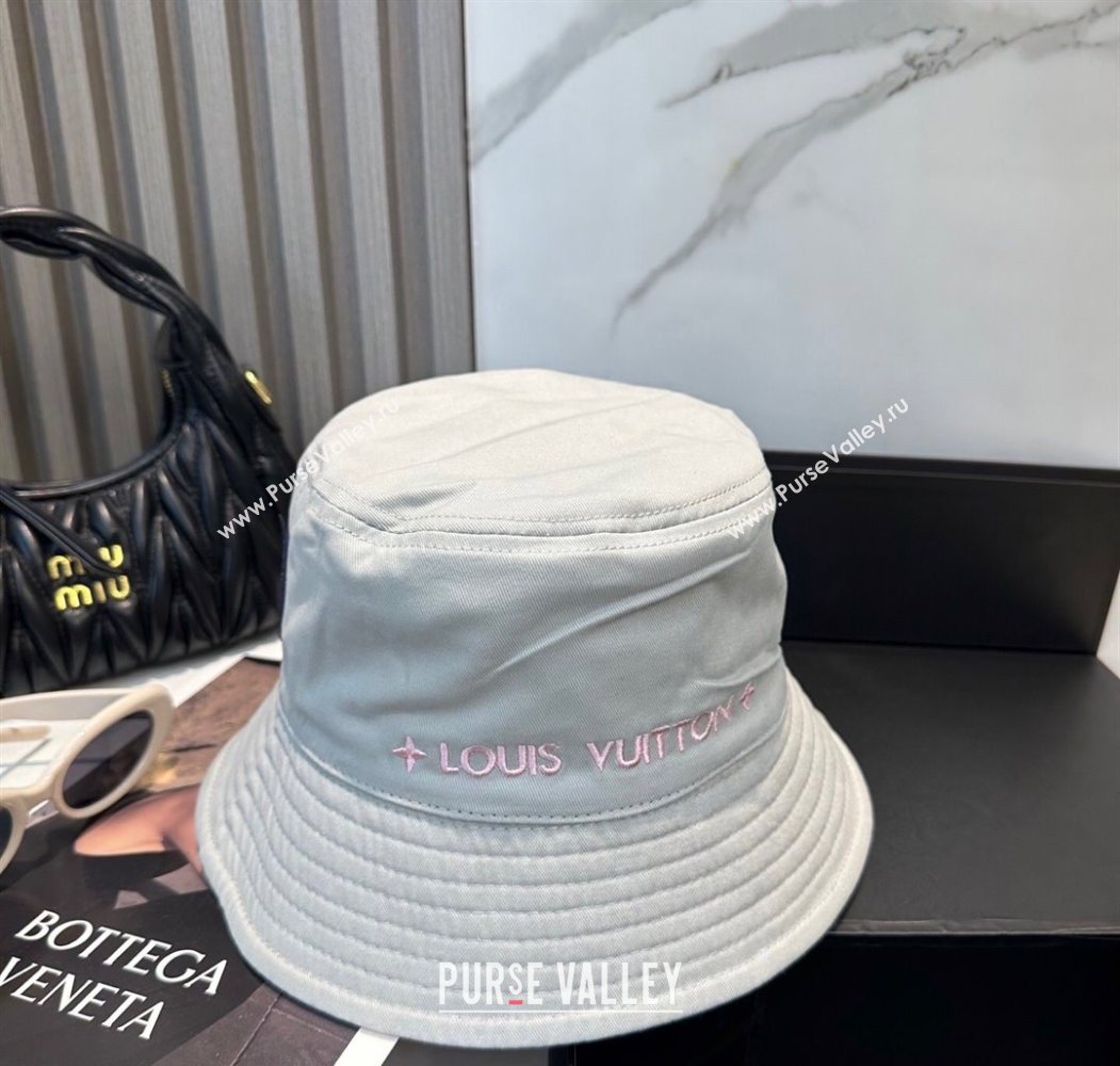 Louis Vuitton Denim Bucket Hat Pink 2025 0617 (SHI-250617042)
