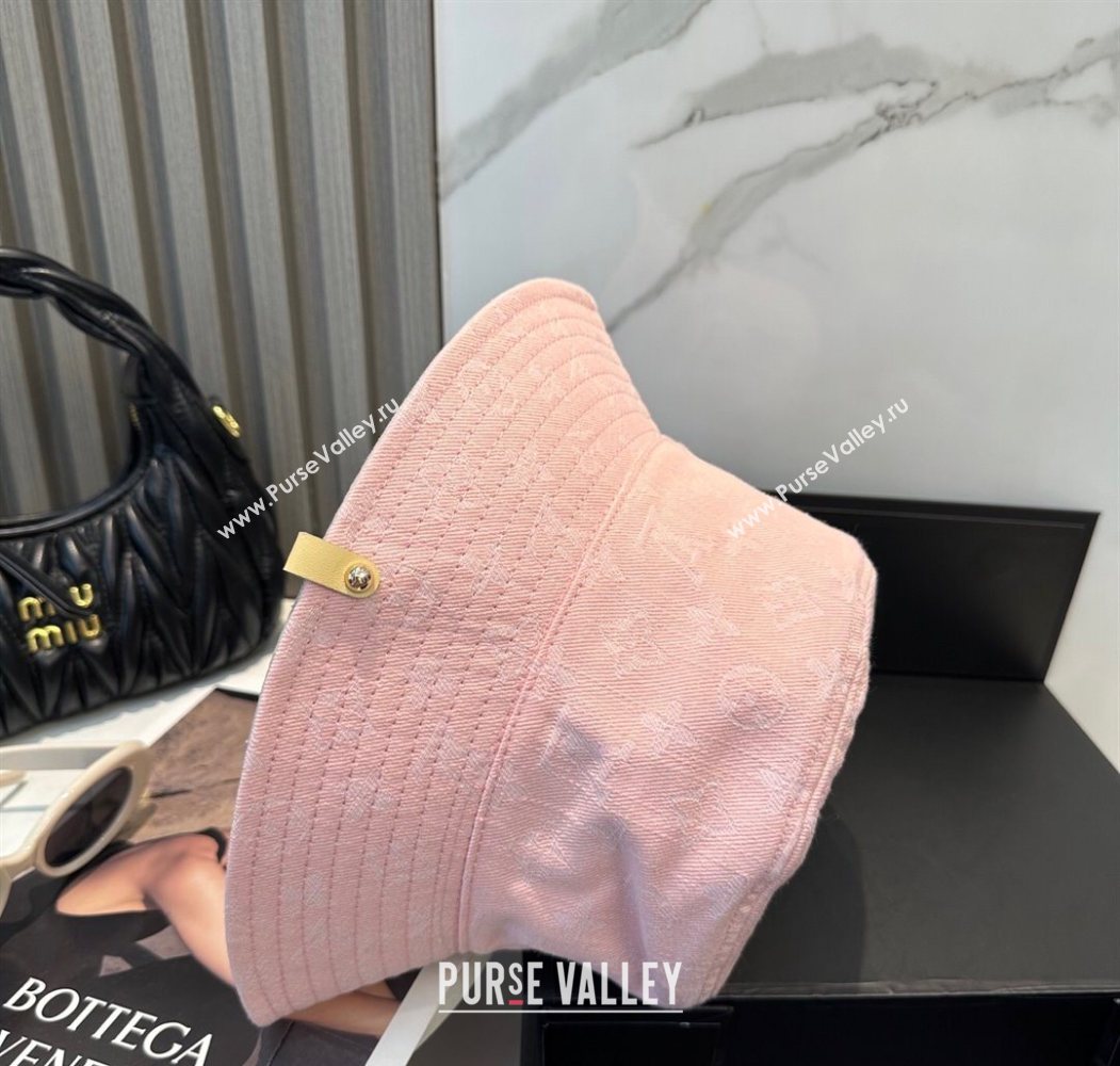 Louis Vuitton Denim Bucket Hat Pink 2025 0617 (SHI-250617042)