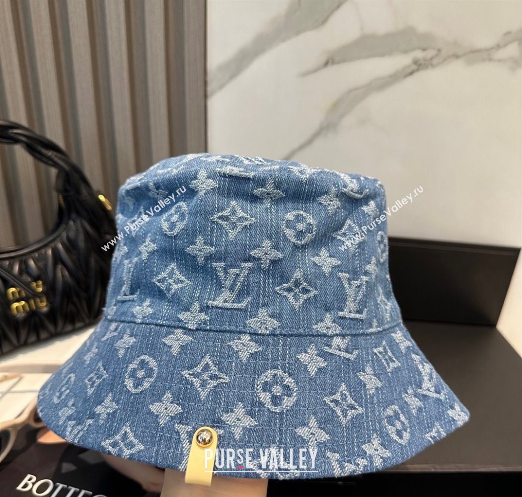Louis Vuitton Denim Bucket Hat Blue 2025 0617 (SHI-250617044)