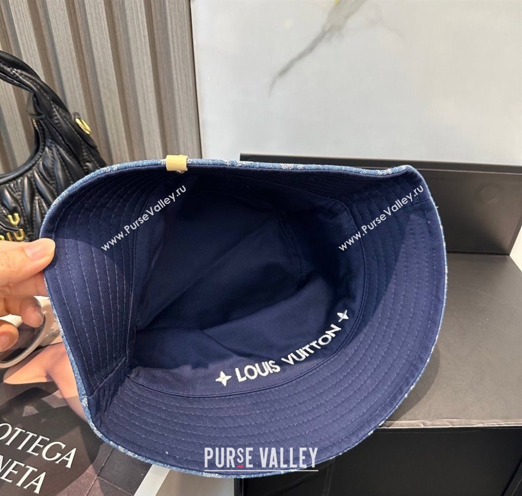 Louis Vuitton Denim Bucket Hat Blue 2025 0617 (SHI-250617044)