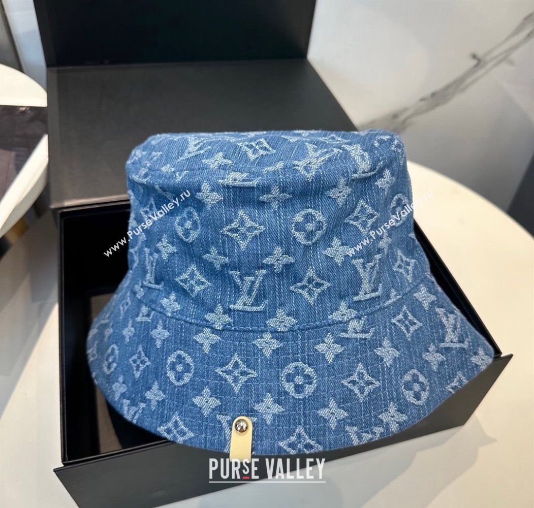 Louis Vuitton Denim Bucket Hat Blue 2025 0617 (SHI-250617044)