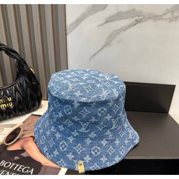 Louis Vuitton Denim Bucket Hat Blue 2025 0617 (SHI-250617044)