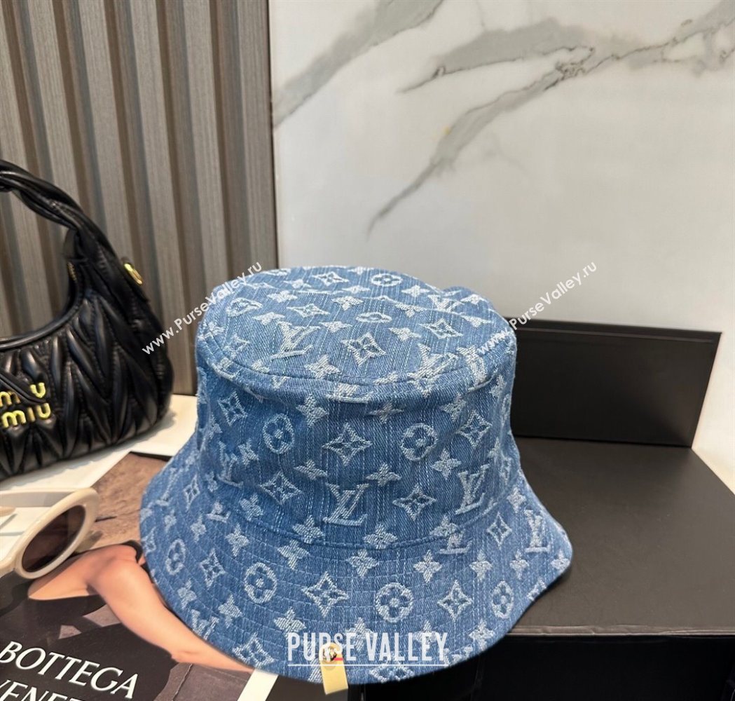 Louis Vuitton Denim Bucket Hat Blue 2025 0617 (SHI-250617044)