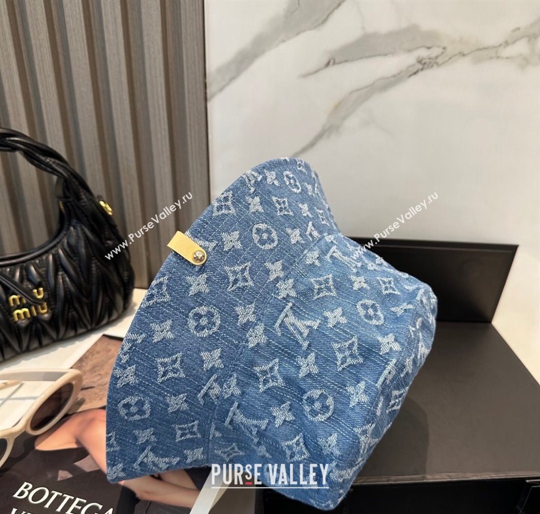 Louis Vuitton Denim Bucket Hat Blue 2025 0617 (SHI-250617044)