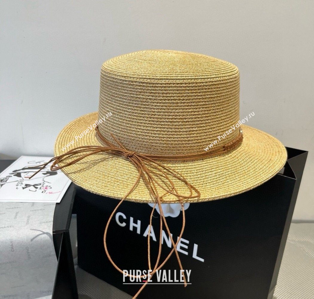 Prada Straw Wide Brim Hat with Braided Band 2025 0724 (SHI-250724066)
