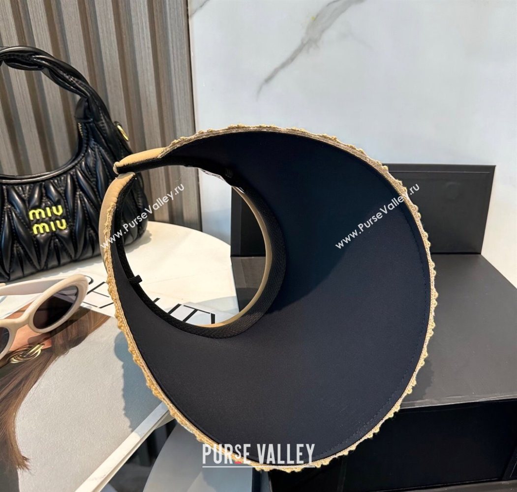 Chanel Crochet Visor Hat Khaki 2025 0724 (MAO-250724042)