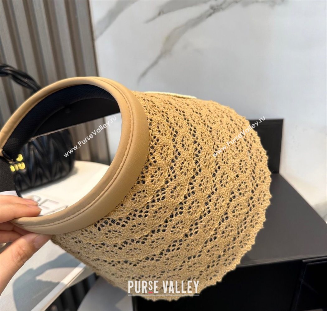 Chanel Crochet Visor Hat Khaki 2025 0724 (MAO-250724042)