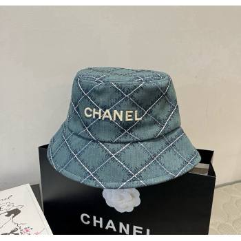 Chanel Quilted Bucket Hat Blue 2025 0724 (SHI-250724071)