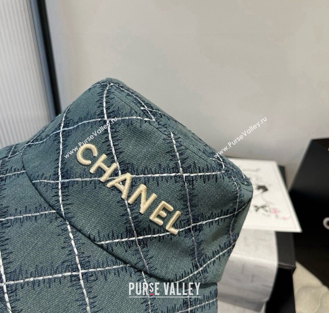 Chanel Quilted Bucket Hat Blue 2025 0724 (SHI-250724071)