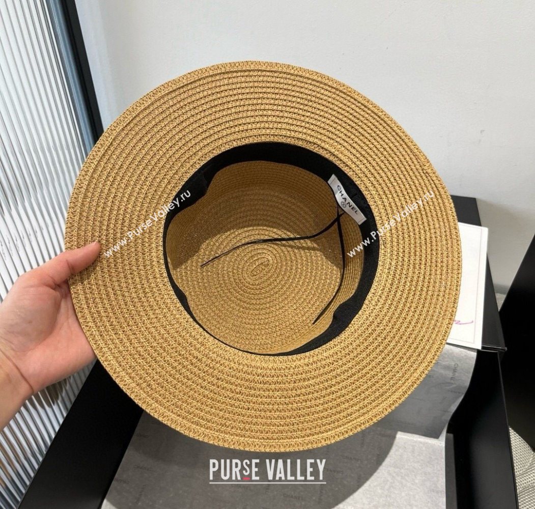 Chanel Straw Wide Brim Hat with Fringe 2025 0724 (SHI-250724072)