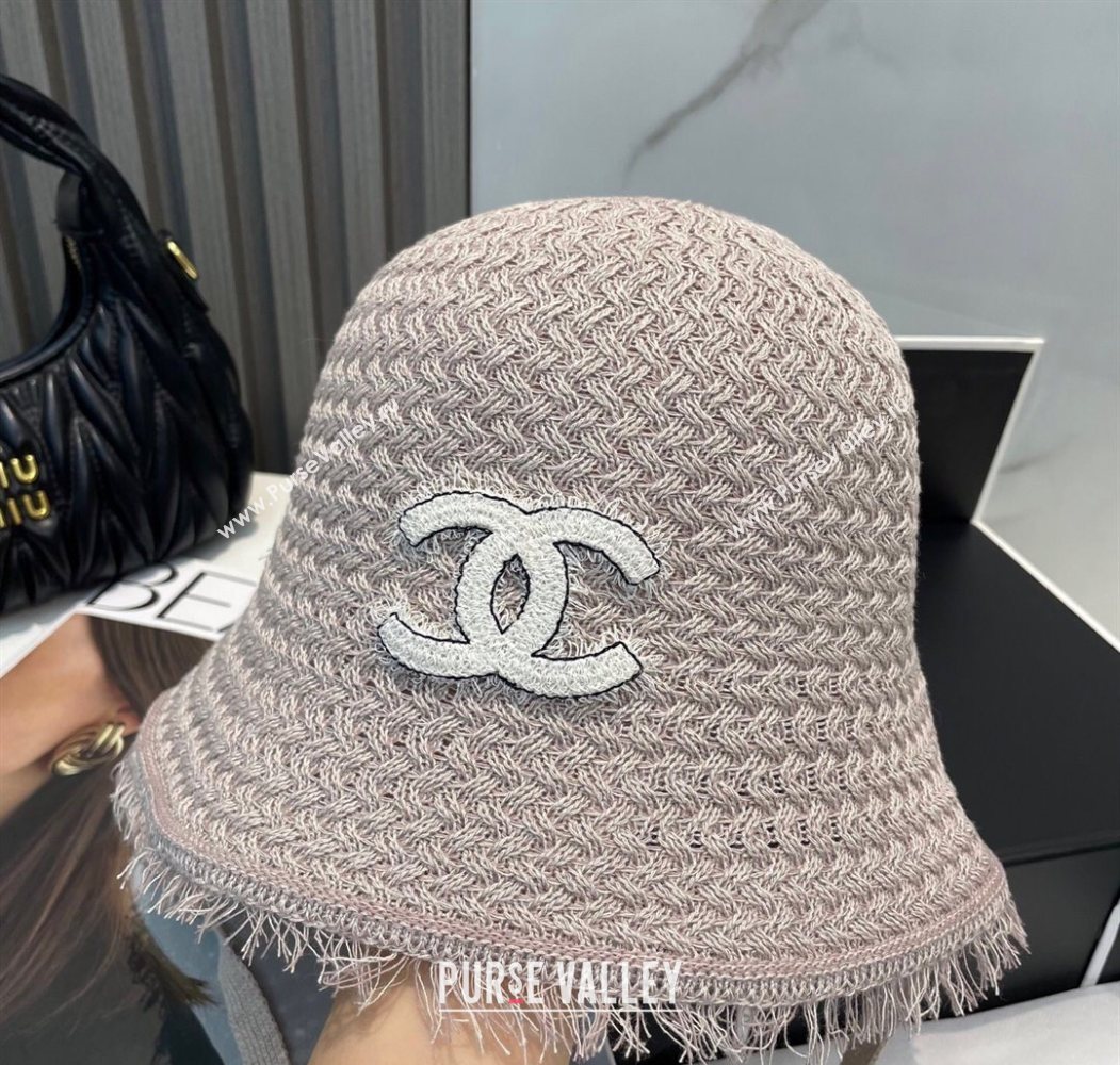 Chanel Fringe Bucket Hat Grey 2025 0724 (MAO-250724045)