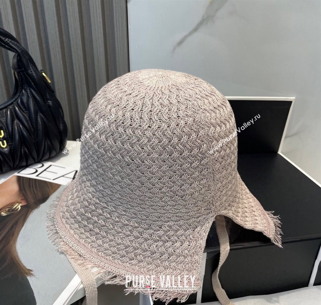 Chanel Fringe Bucket Hat Grey 2025 0724 (MAO-250724045)