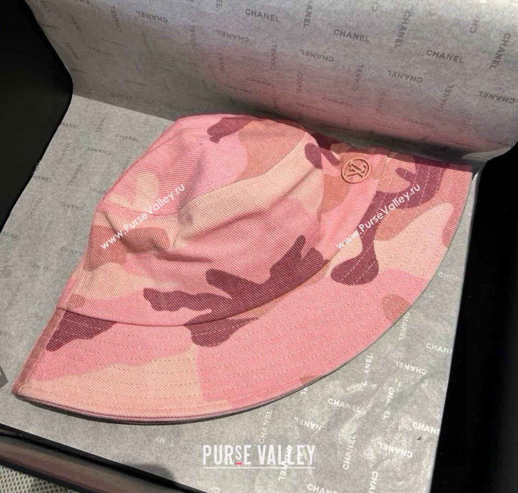 Louis Vuitton Canvas Bucket Hat Pink 2025 0724 (XMN-250724090)