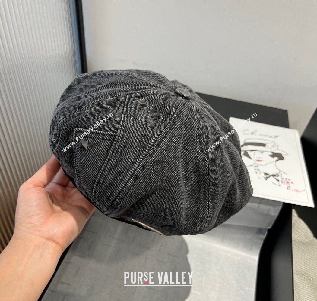 Prada Beret Black 2025 0724 (XMN-250724094)