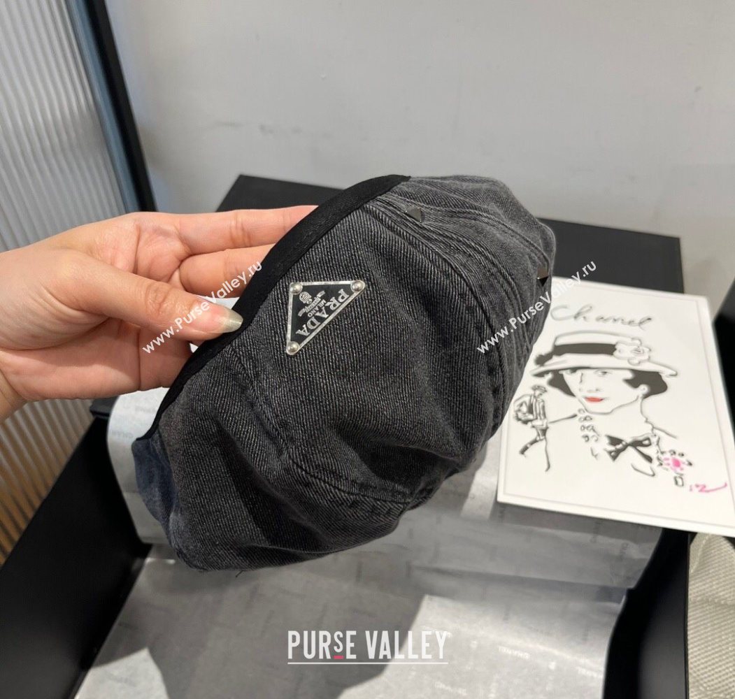 Prada Beret Black 2025 0724 (XMN-250724094)