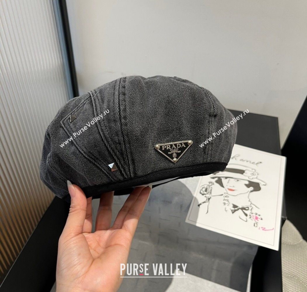 Prada Beret Black 2025 0724 (XMN-250724094)