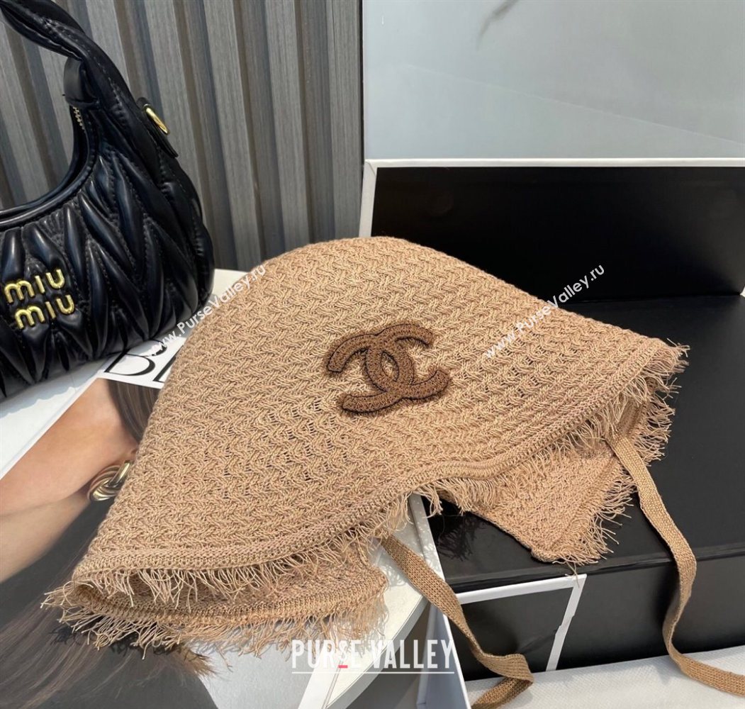 Chanel Fringe Bucket Hat Brown 2025 0724 (MAO-250724046)