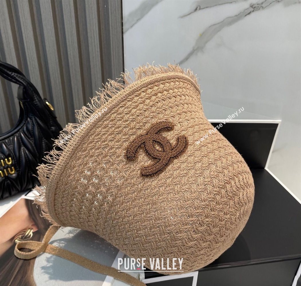 Chanel Fringe Bucket Hat Brown 2025 0724 (MAO-250724046)