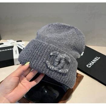 Chanel Knit Hat with Maxi CC Grey 2025 CH0909091 (XMN-250909102)