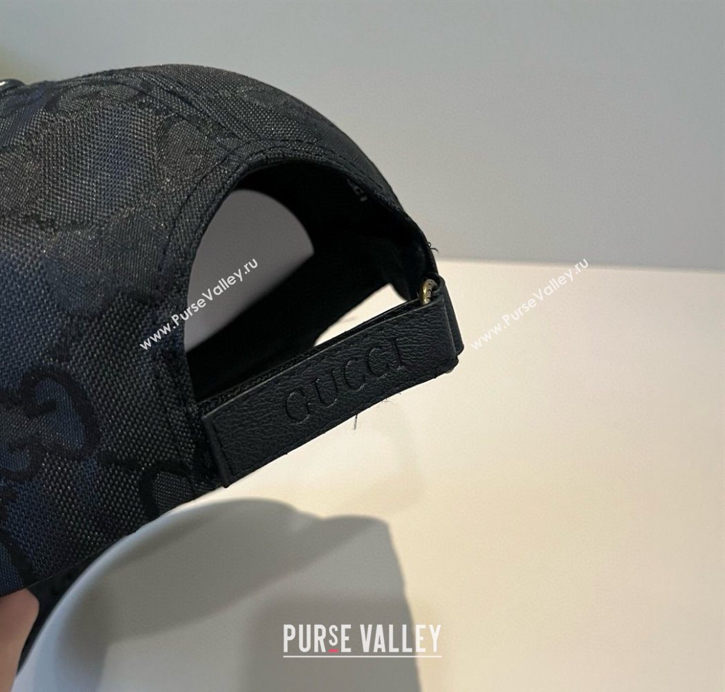 Gucci GG Canvas Baseball Hat Black/Gold 2025 GG090911 (XMN-250909148)