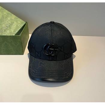 Gucci GG Canvas Baseball Hat Black2 2025 GG090911 (XMN-250909150)
