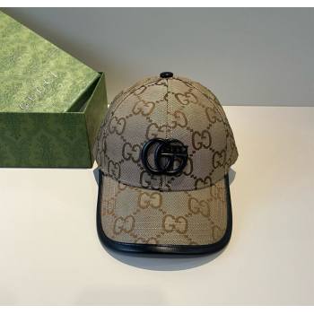 Gucci GG Canvas Baseball Hat Camel Brown 2025 GG090911 (XMN-250909152)