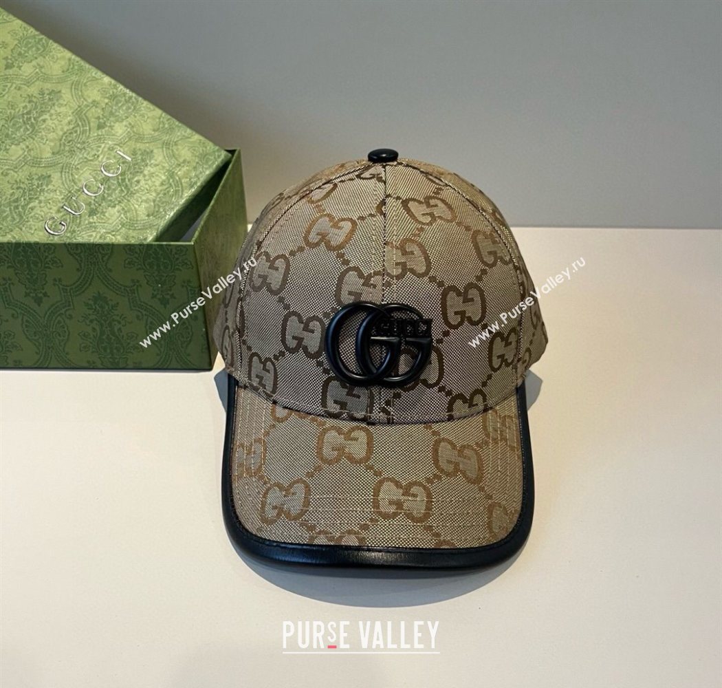 Gucci GG Canvas Baseball Hat Camel Brown 2025 GG090911 (XMN-250909152)