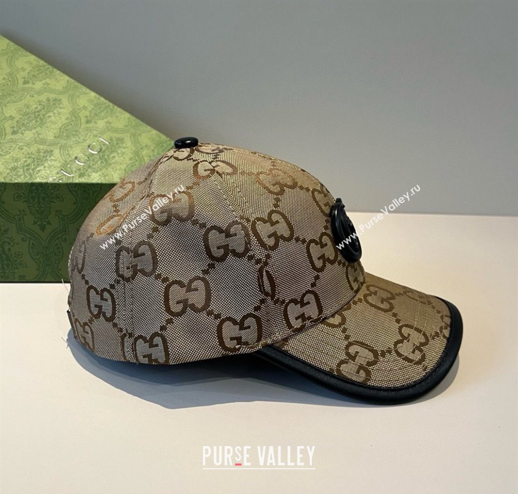 Gucci GG Canvas Baseball Hat Camel Brown 2025 GG090911 (XMN-250909152)