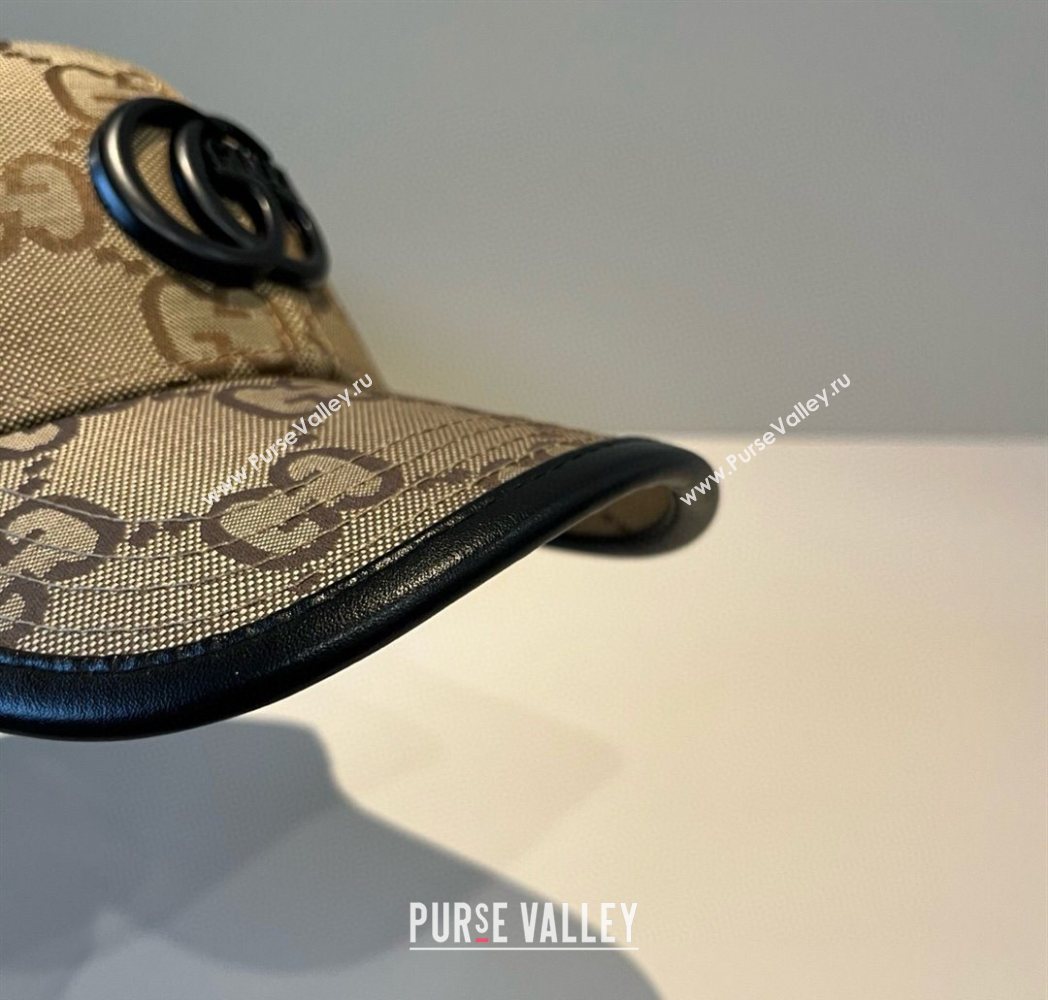 Gucci GG Canvas Baseball Hat Camel Brown 2025 GG090911 (XMN-250909152)