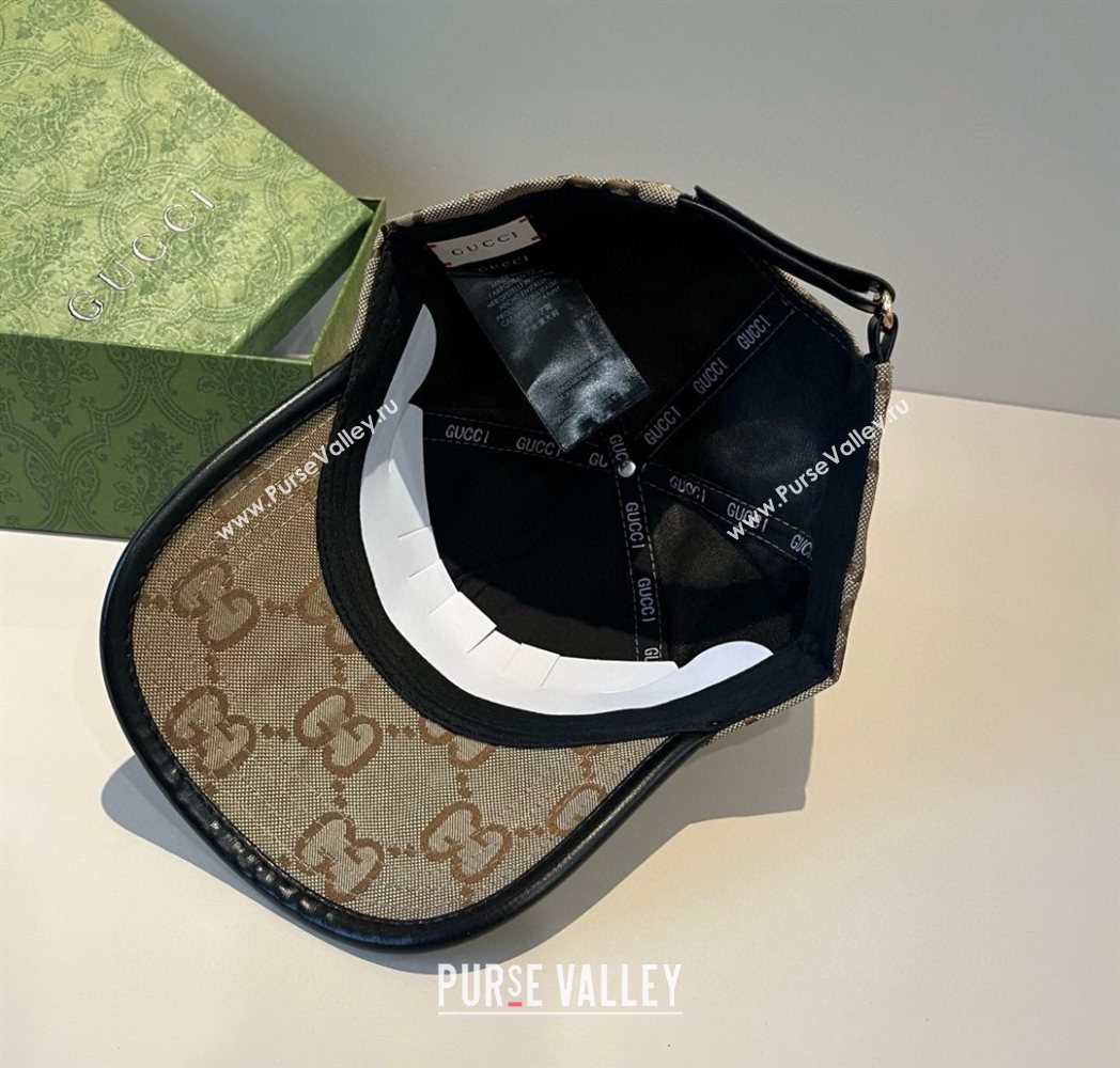 Gucci GG Canvas Baseball Hat Camel Brown 2025 GG090911 (XMN-250909152)