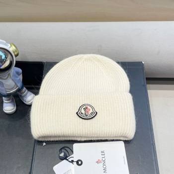 Moncler Knit Hat Ivory 2025 ML090903 (SHI-250909118)