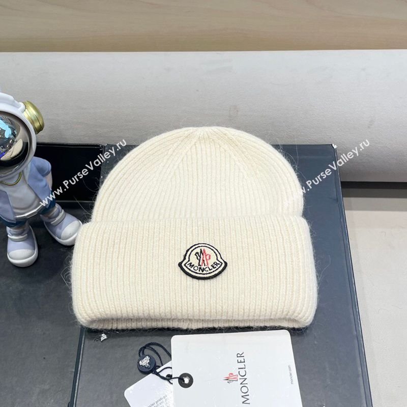 Moncler Knit Hat Ivory 2025 ML090903 (SHI-250909118)